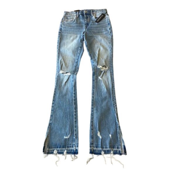 Blank NYC The Hoyt High Rise Mini Flare Jeans Women's 25 No Thanks NWT - Picture 1 of 11